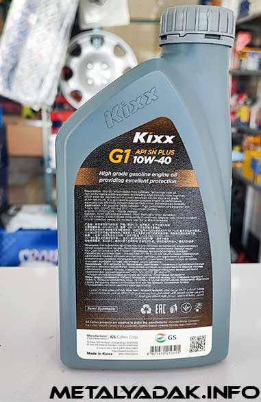 روغن موتور kixx 10w40 sn plus  حجم 1 لیتری اصل کره جنوبی