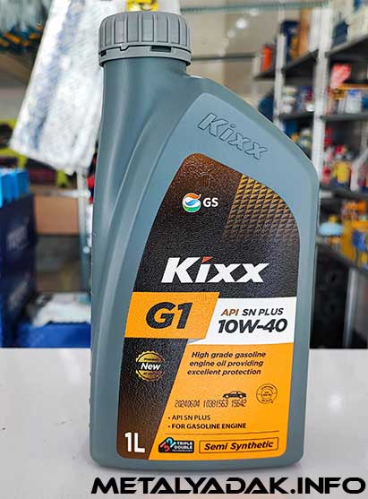 روغن موتور kixx 10w40 sn plus حجم 1 لیتر مناسب خودروهای داخلی